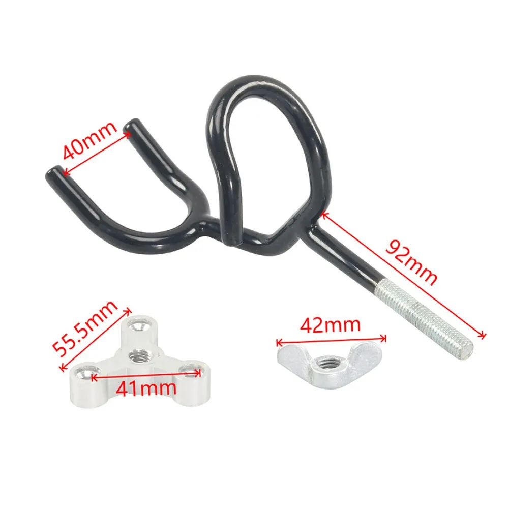 

For Yacht Fishing Black Fishing Rod Holder Fishing Rod Holder For Yacht Boating Adjustable Holder Anti-slip Rubber