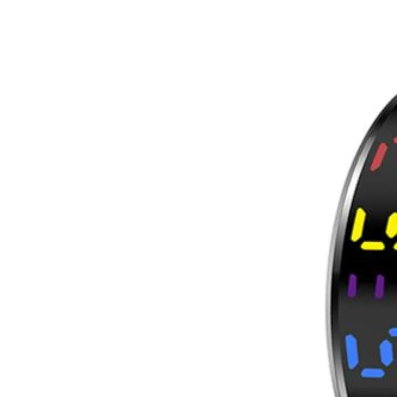 R12 Smart Ring With Display Screen Touch Heart Rate Health Monitoring Manager Wireless Charging 5 ATM Waterproof For Men Women