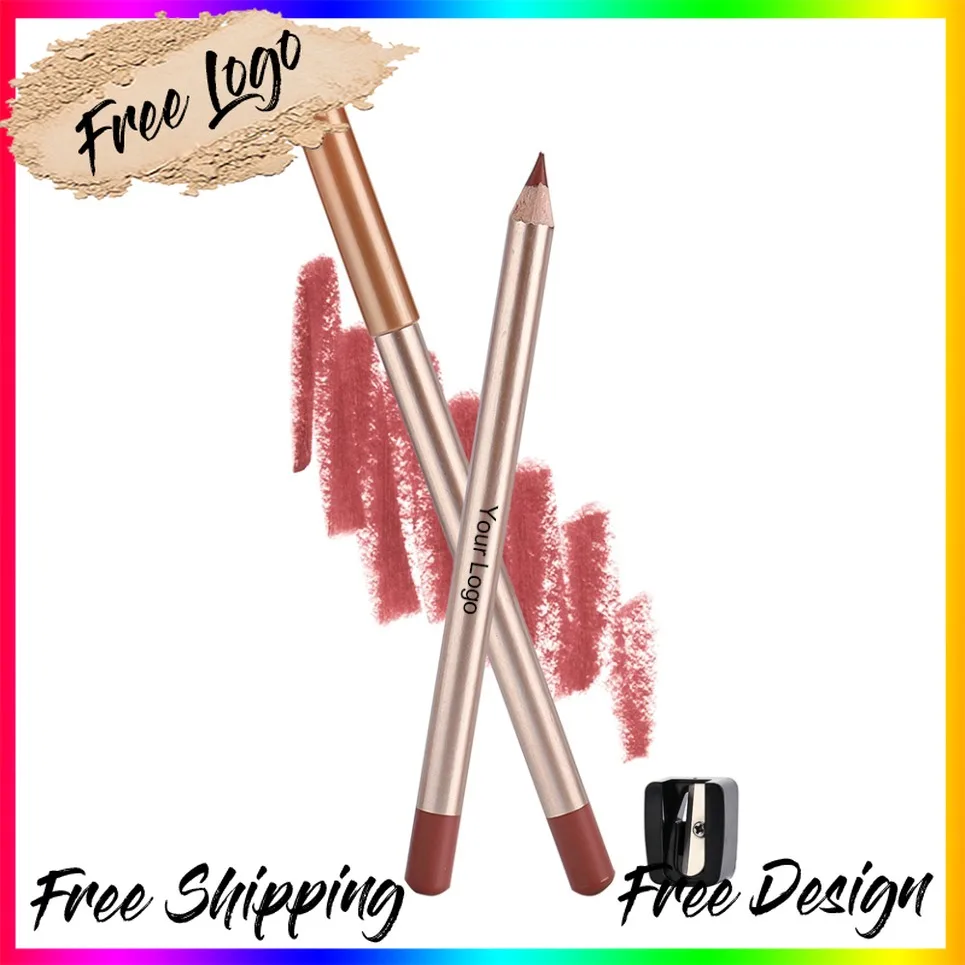 Matita per labbra vegana cremosa Etichetta privata Matita per labbra opaca impermeabile a lunga durata Trucco Logo personalizzato Commercio all'ingrosso