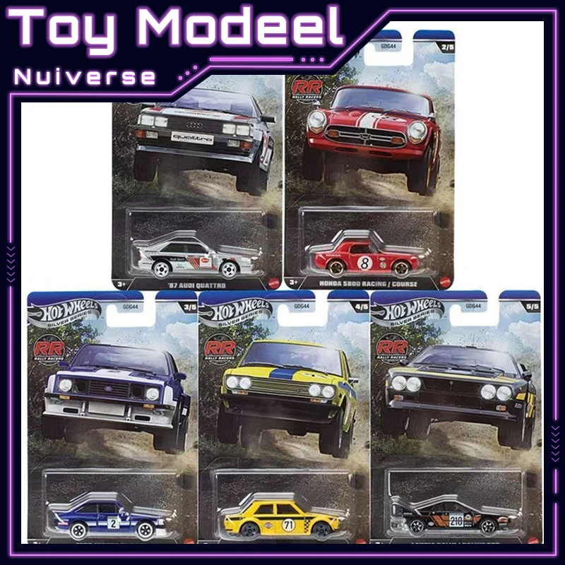 

Hot Wheels Pop Culture Silver Label Rally Racing Series 1/64 Honda S800 Audi DieCast Car Model Collectible Gift for Young Boys