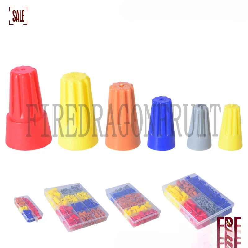 

Spring Type SpiralWire Connectors Fire Resistant Electrical Terminal Caps forFast Wiring inBox