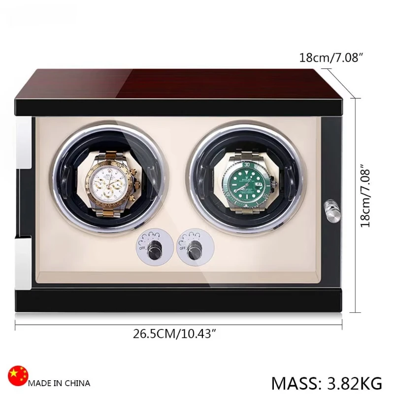 Watch Winder for Automatic High End Watchs Start Stop Automatically Antimagnetic Function Low Noise Watchwinder Storage Box Сейф