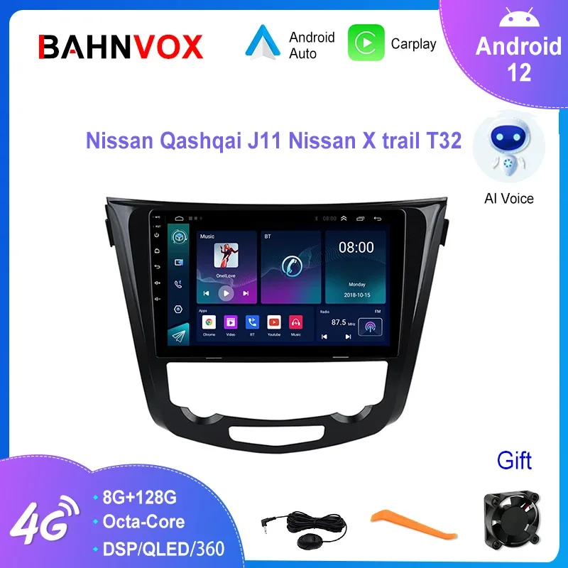 

10.1" Android 12.0 Car Radio For Nissan Qashqai J11 X-Trail Xtrail 2014-2017 GPS Navigation Stereo Multimedia Player 4G Carplay