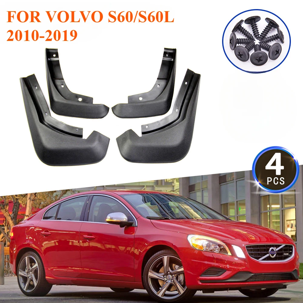 Mud Flaps Splash Guards Mudguards Fenders Flap Guards Car Accessories For Volvo S60 S60L 2010-2019 Front Rear Wheels Anti-splash
