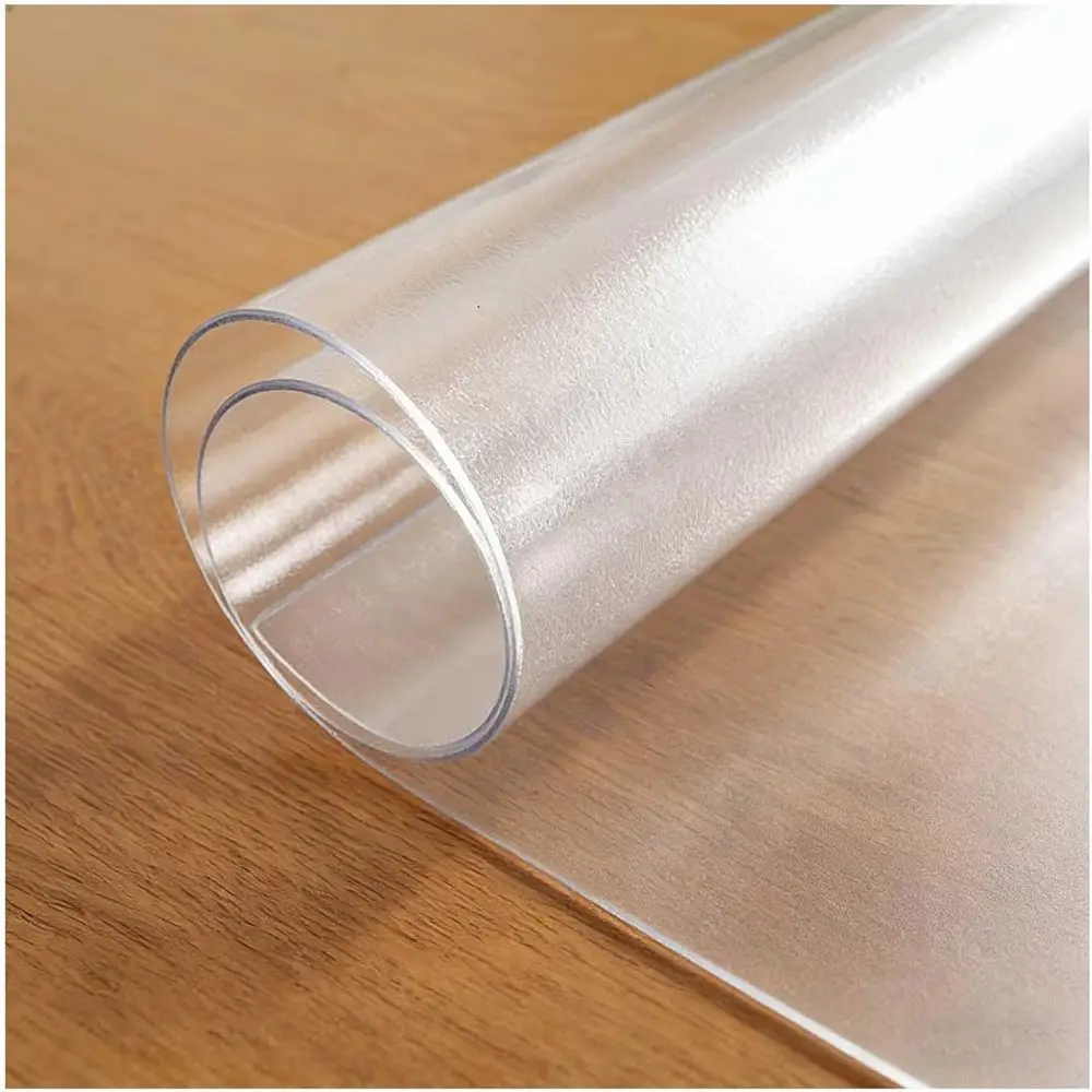 

Clear PVC Desk Mat, 46x100, 1.5mm Thick, Scratch-Resistant for Dining or Conference Tables
