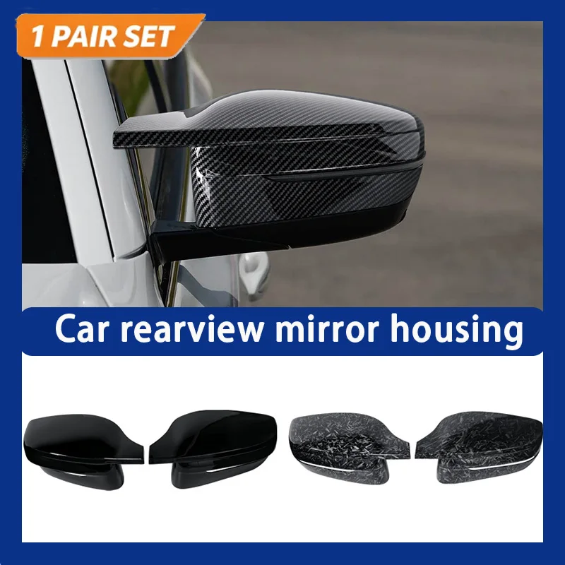 For BMW 3 4 5 7 8 Series G20 G21 G22 G23 G30 G11 G12 G15 G16 LHD Carbon Fiber Look Side Rearview Mirror Cover Caps
