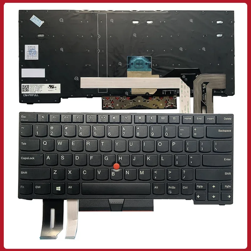 NEW Russian/US keyboard For IBM Thinkpad E480 E485 E490 L480 L490