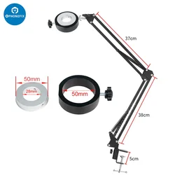 Professional Universal Desktop Microphone Hanging Adjustable Boom Scissor Arm Stand Holder Adapter Ring for Video Live Webcam