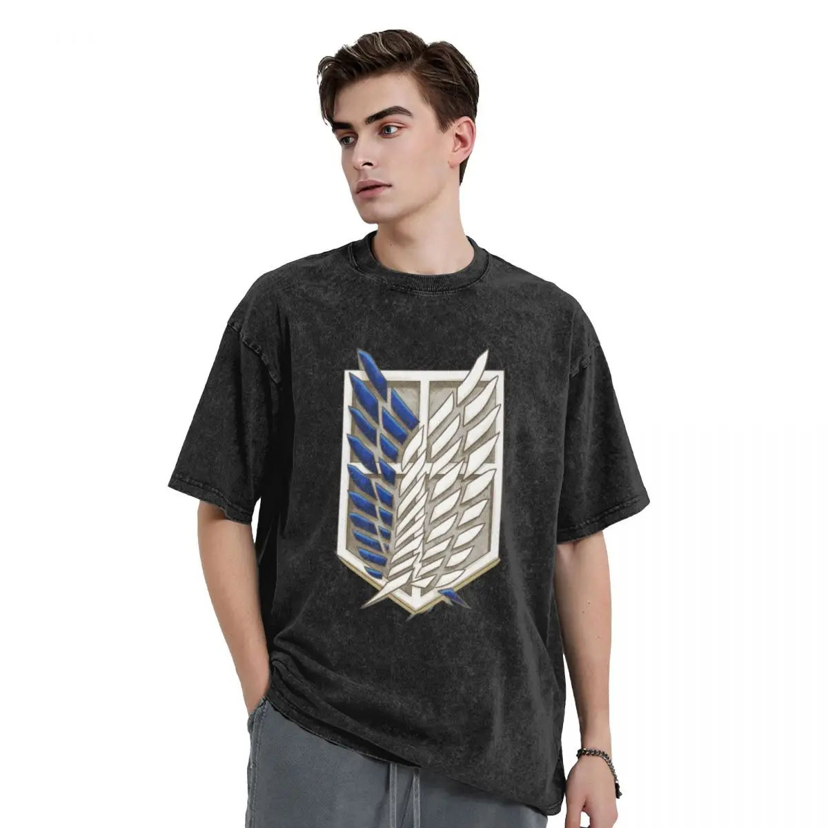 Survey Corps T-Shirt blue archive blanks sweat shirts, men