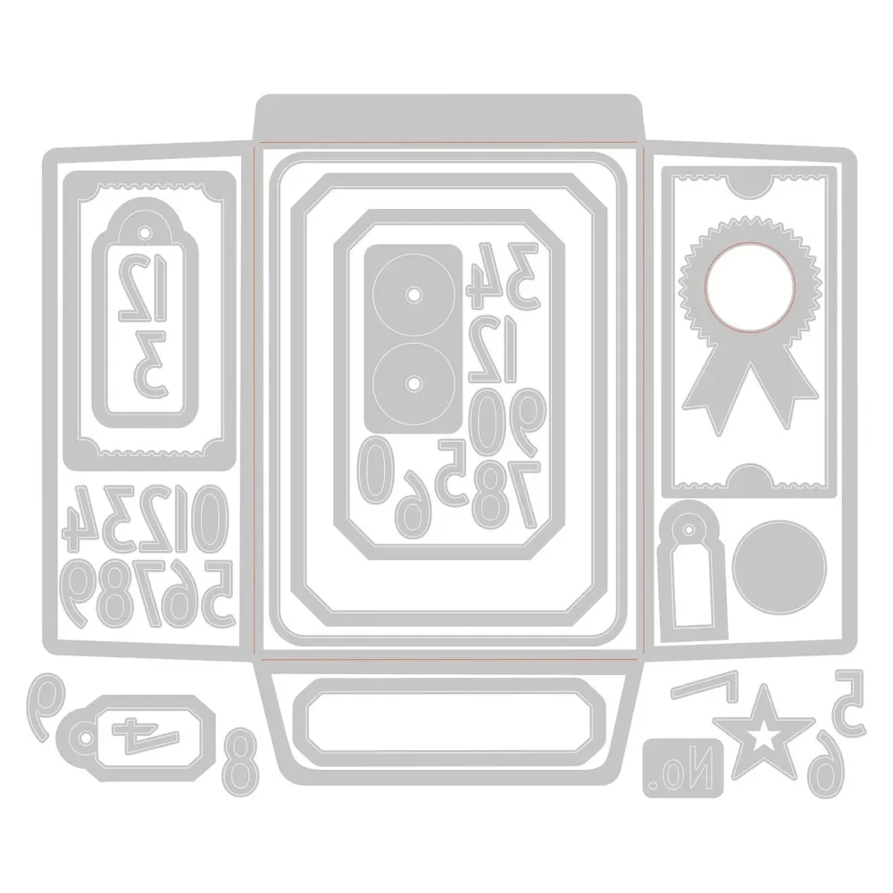 2023 July New Retro Frame Envelope Metal Cutting Dies For DIY Craft Making Paper Greeting Card Scrapbooking No Clear Stamps