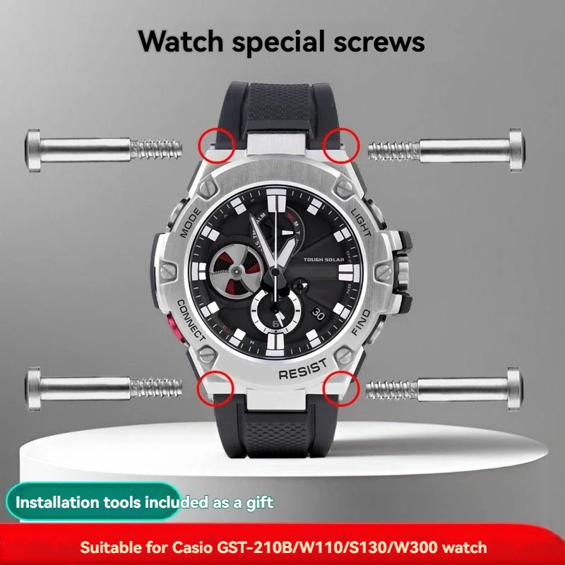 Strap Attachment Screws for Casio G-SHOCK GST-B100, GST-W110, GST-W300, and GST-S120 Watches—Replacement Screw Parts