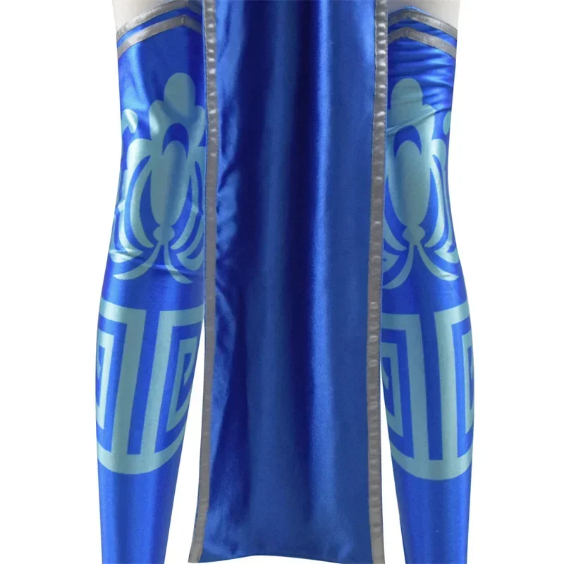 New 2025 mortal Kitana cosplay costume outfits Blue adult women Girl Ninja uniform Halloween carnival suit X159