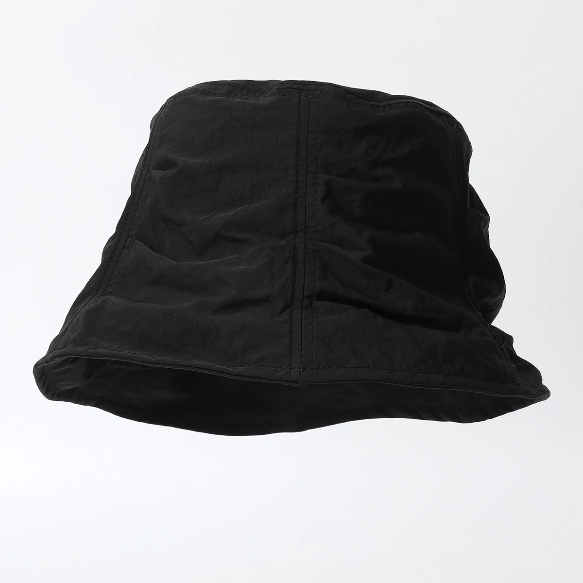 Japanese-style light and fresh design pleated bucket hat for summer, lightweight, breathable, versatile and sun-protective cap