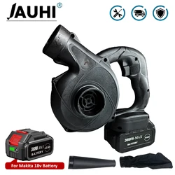 JAUHI Electric Air Blower Cordless Vacuum Cleaner Garden Dust Collector Handheld Power Tools For Makita 18V Battery