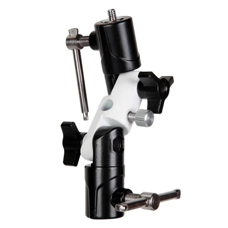 

Camera 1/4"to 3/8" Screw U Type Flash Shoe Swivel Umbrella Holder Light Stand Conversion Screw Adapters Bracket DSLR Accessory
