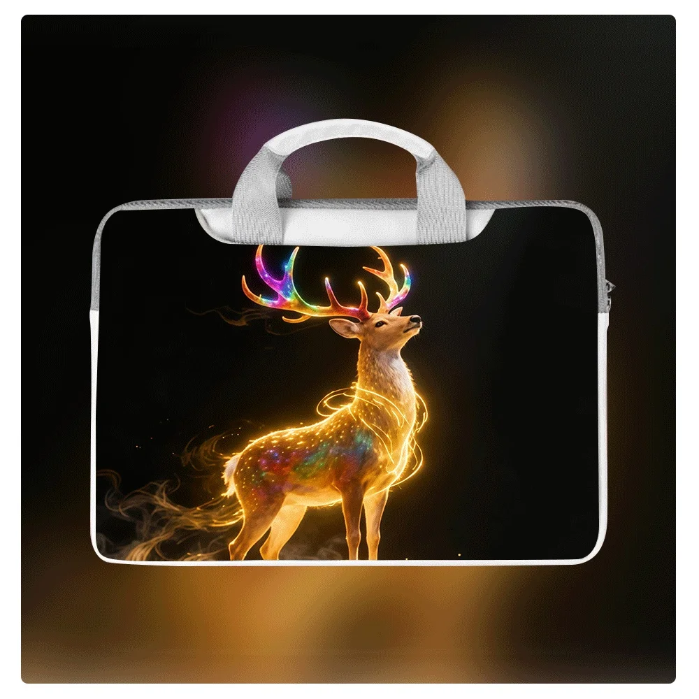 

Чехол для ноутбука с милым принтом оленя, 12, 15, 16 дюймов, водонепроницаемый и ударопрочный, из полиуретана, защитный чехол для планшета/учебного устройства, подарок для студента