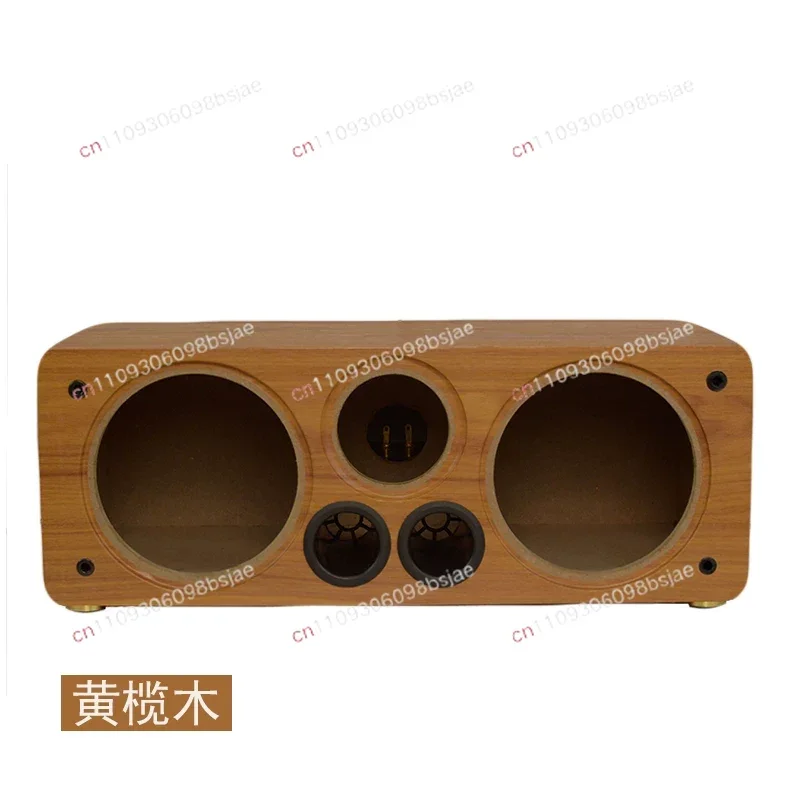 Speaker empty cabinet with 6.5-inch wooden speaker car woofer plus tweeter DIY audio shell for home use