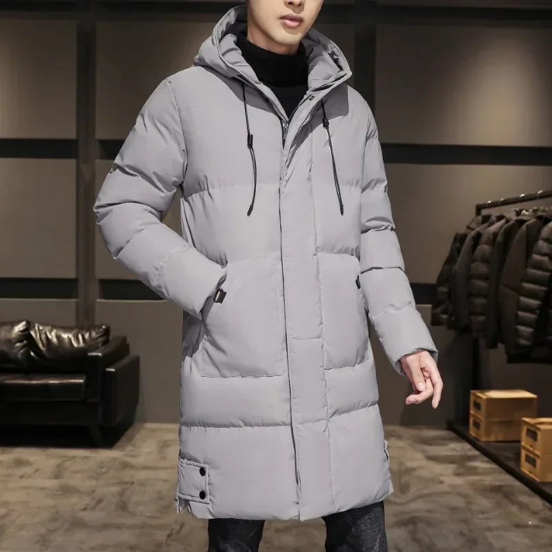 Cotton-padded Clothes Men's Customized Cross-border Explosion Winter Trend Loose Hooded  Jackets Warm Thickened Down Large Size.