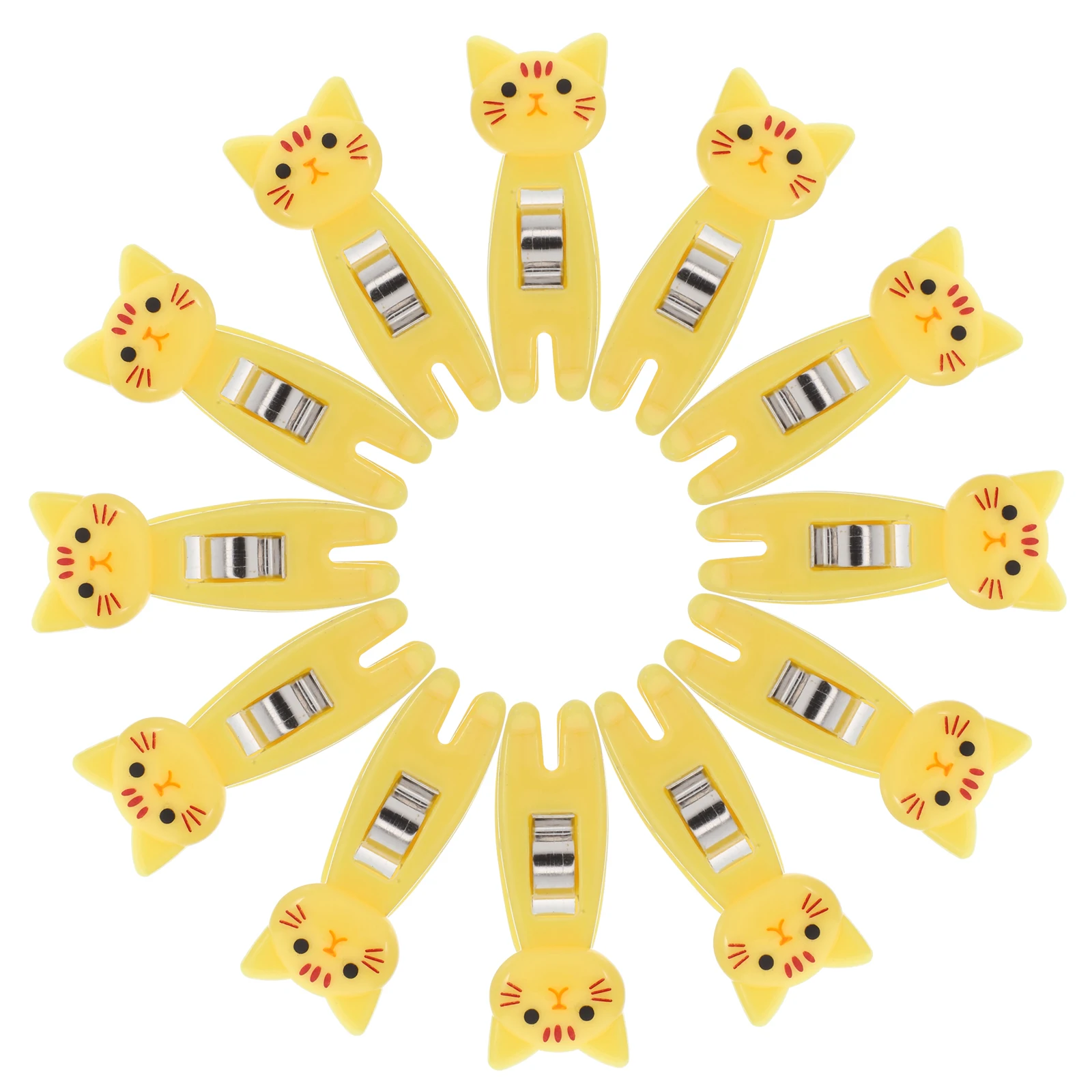 

12 Pcs Bill Folder Bookmarks Planner Clips Multifunction Cute Paper Cilps Stationery