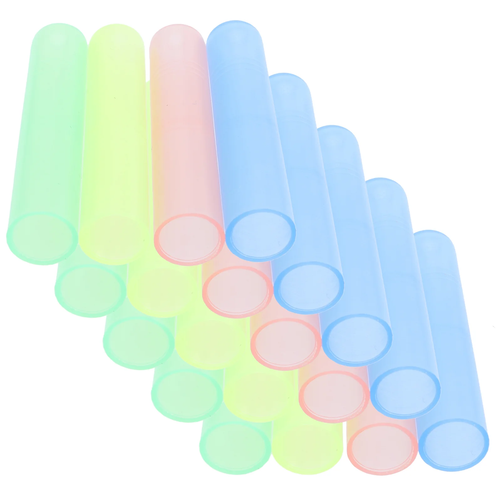 100 Pcs Pencil Cap Extender Caps Plastic Tip Protector Cover Accessories Case Student Use