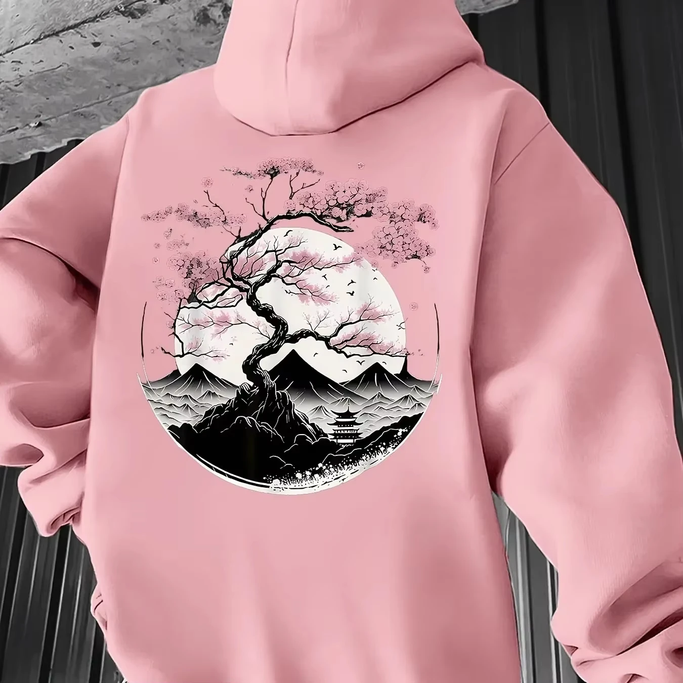 2026 new moonlight shining 100% pure cotton pullover hoodie, loose fitting men's and women's children's casual daily sportswear