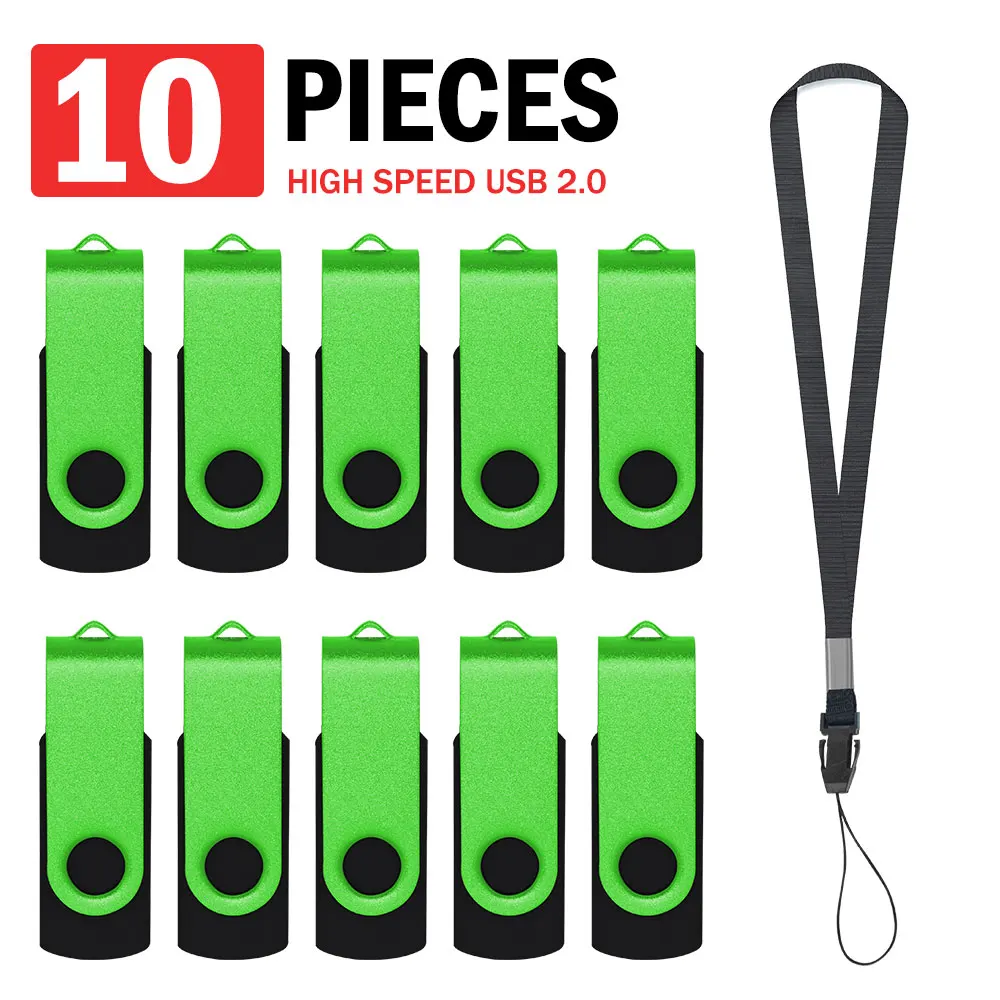 

10 шт./лот, высококачественный USB-флеш-накопитель, 4 ГБ, 8 ГБ, 16 ГБ, 32 ГБ, флэш-накопитель, 64 ГБ, настоящая емкость, U-диск Cle Usb 2.0