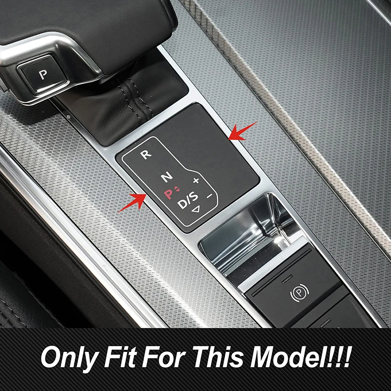 Center Console Gear Shift Display Sequins Decoration Cover Trim For Audi A6 C8 2019-2022 LHD Aluminum Alloy Interior Accessories