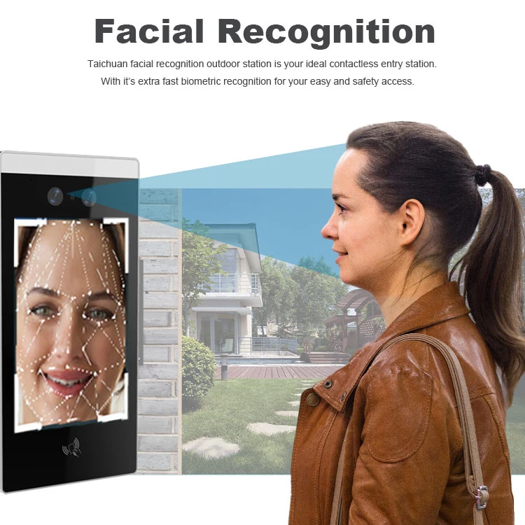 Android 10 IP apartment intercom smartlife app monitor face recognition unlock smart home intelligent building system