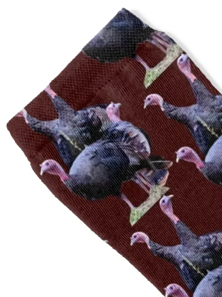 Wild Turkeys Socks football moving stockings Boy Socks Women's