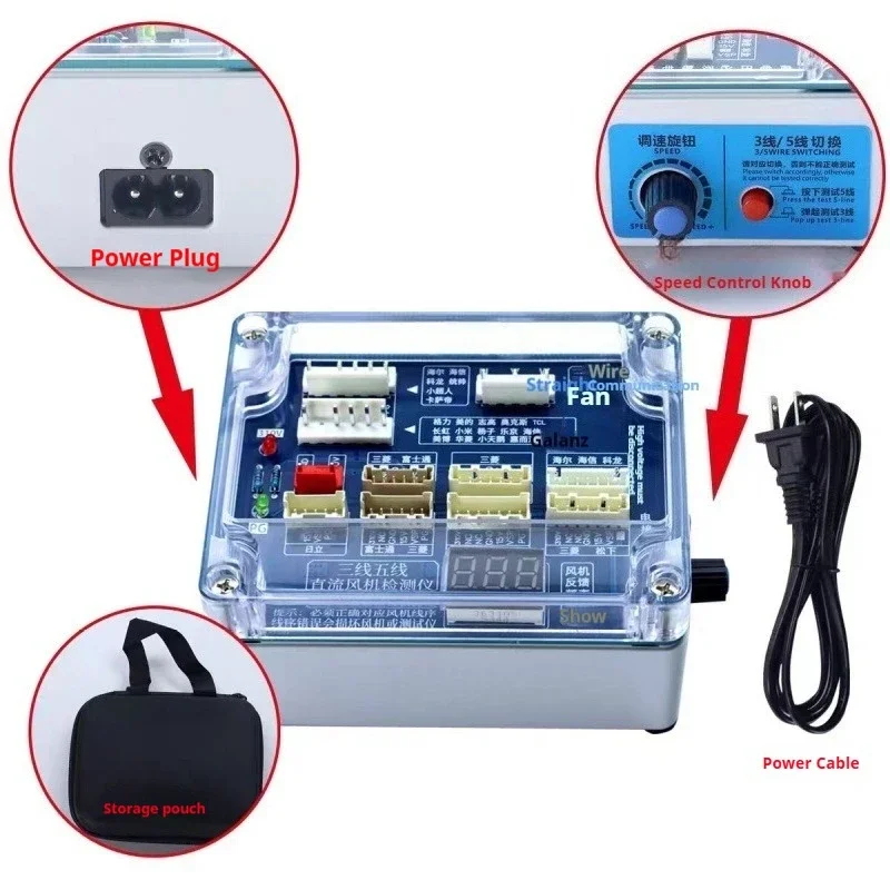 

3-wire/5-wire DC Fan Motor Testing and Fault Detection Tool New Multi Brand Air Conditioning Compressor Driver