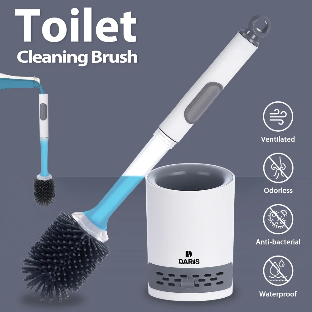 Revolutionize Your Bathroom Cleaning Routine with the Water Spray Silicone Toilet Brush – Just .17!