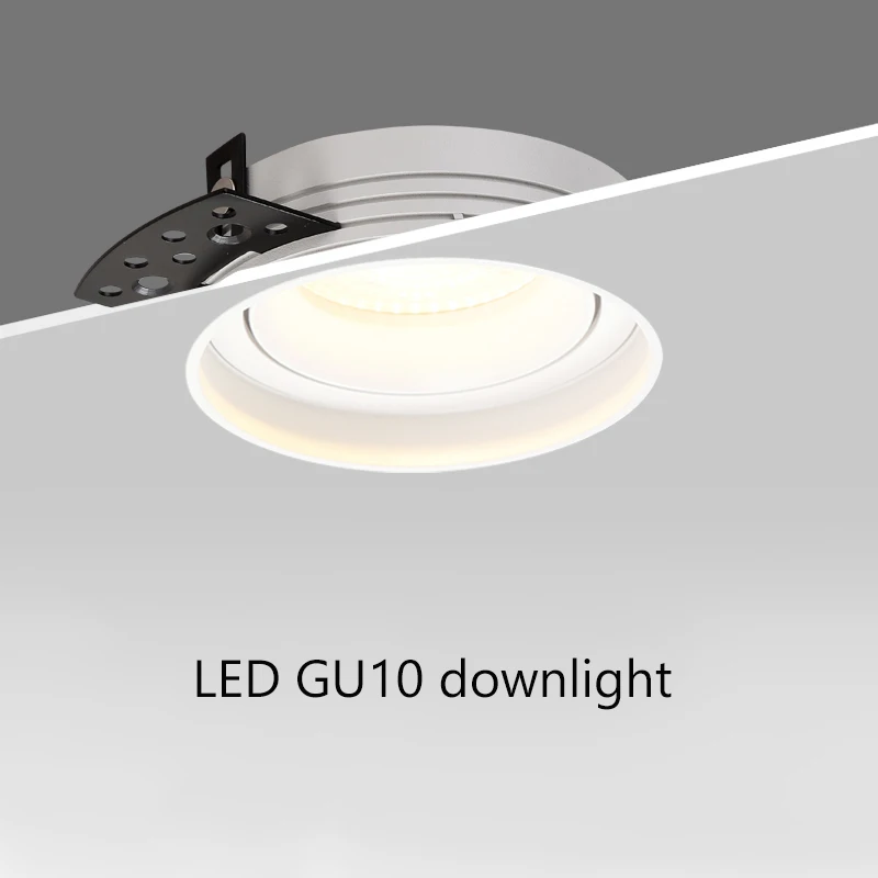 YiYing Led Downlight Embedded Borderless Spot Light GU10 MR16 Bulb No Border Ceiling Lamps 75mm For Kitchen Home Indoor Lighting