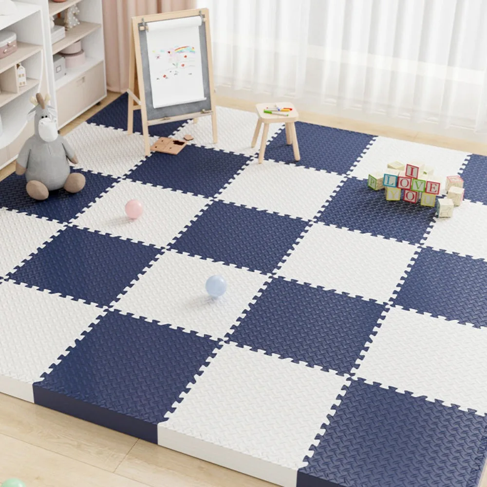 

8-Piece Pack 2.5cm Thickened Baby Play Mat Non-slip Fall-proof Reusable Children's Rug Helps Train Kids Independent Thinking