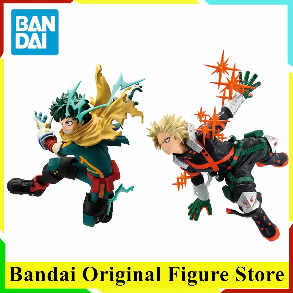 Original BANPRESTO GiGO Exclusivo My Hero Academia Figura Izuku Midoriya Katsuki Bakugo Ver. 3 bonecos de ação brinquedos modelo PVC