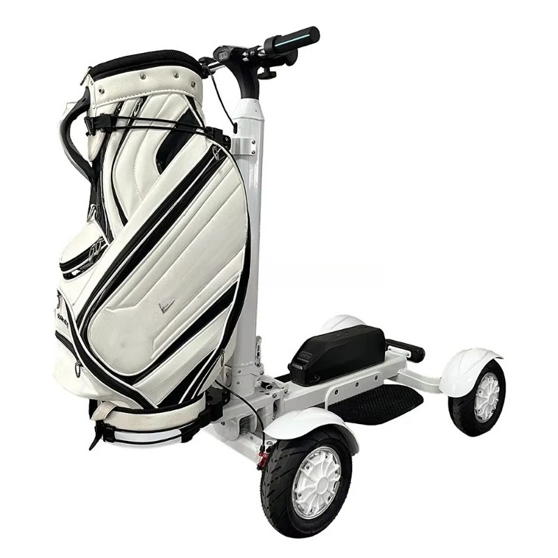 2400W High Power Detachable 20AH Lithium Battery 4-Wheel Foldable Golf Cart with Brushless Motor and 150kg Load Capacity