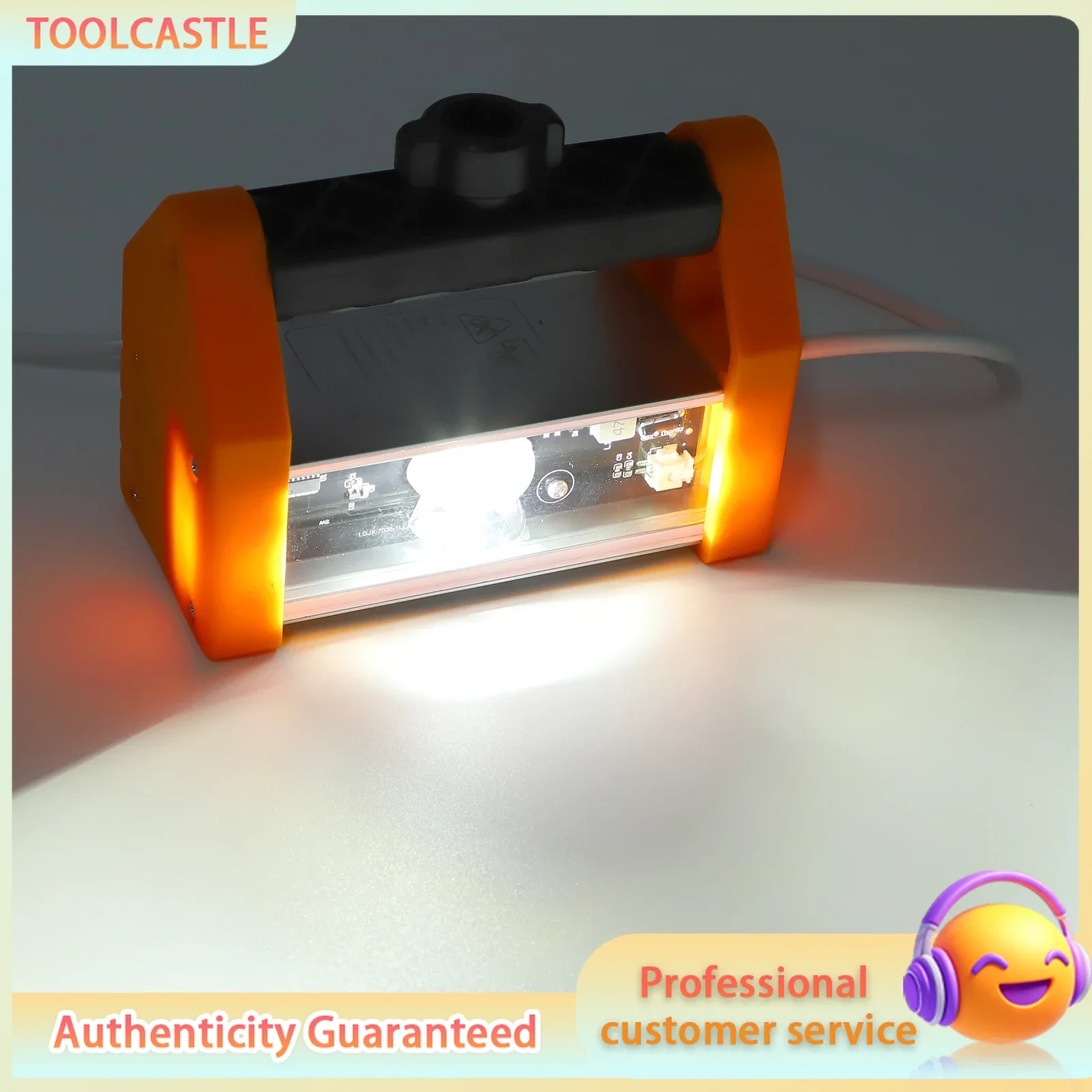 LED Wall Inspection Light Tool Lamp for Drywall Painting Polishing Acceptance Painter Developing High Density Orange