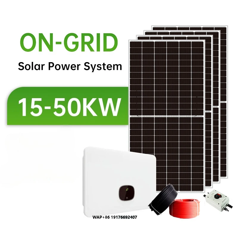 10KW 15KW 20KW 50KW Home Solar Power System Grid Tied Solar Panels with Battery and Inverter 30kw 50kw Solar Panel System