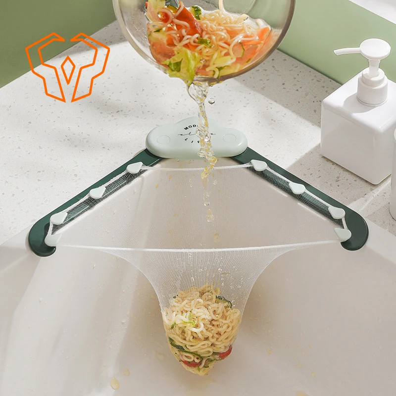 Sink Drain Rack Kitchen Garbage Filter Sink Disposable Filter Bag Leak Proof Food Cooking Bathroom Sink Cocina Accesorio