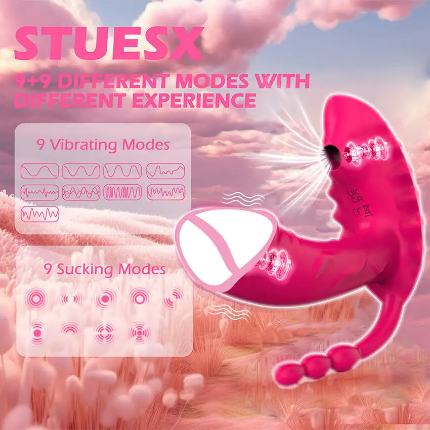 3 in 1 APP Sucking Licking Vibrators for Women 10 Mode Vibrating Anal Vagina Clitoris Stimulator Wearable Sex Toys for Adult 18 view 2