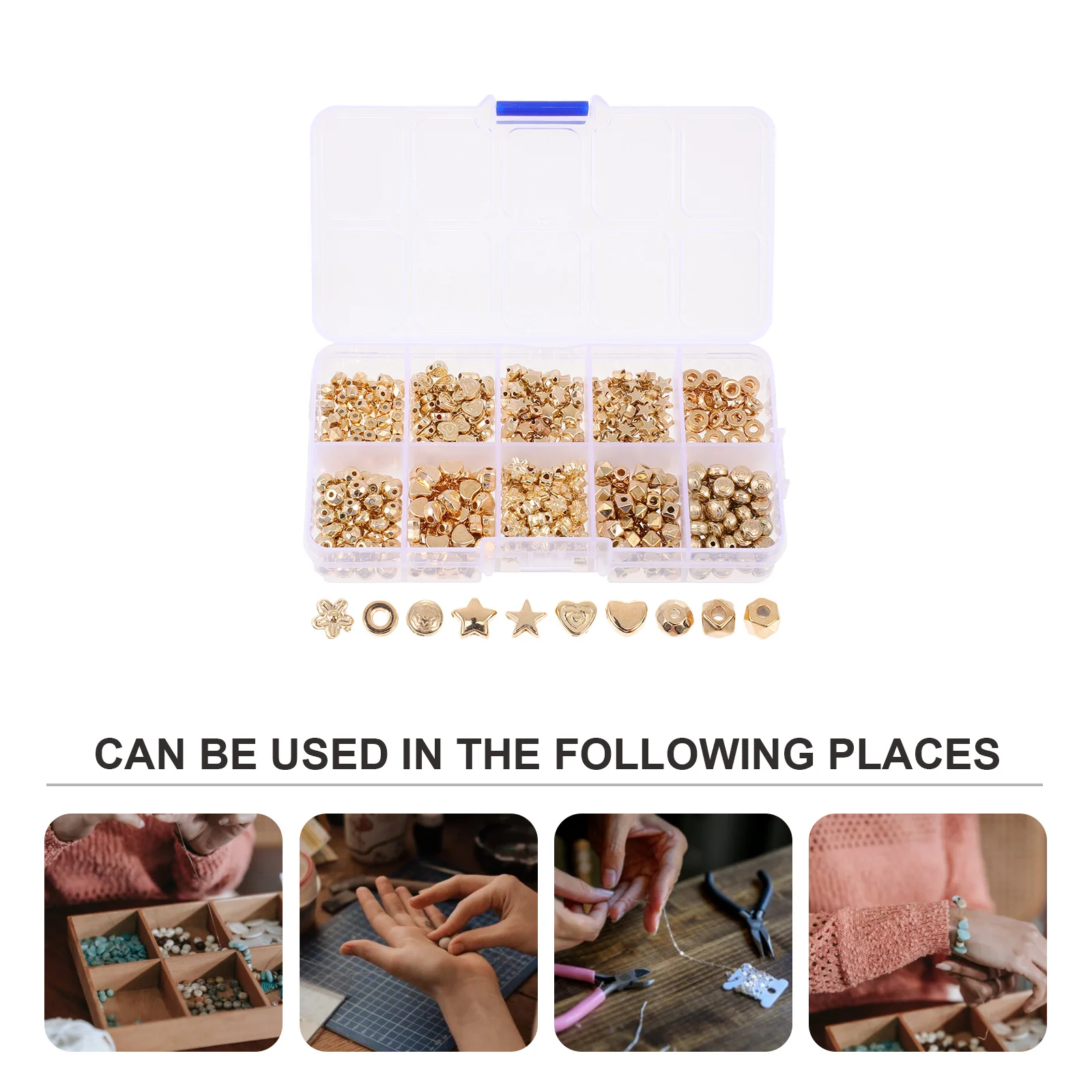 

1 Box Spacer Beads Professional Creative Style for DIY Jewelry Making Bracelet Necklace Decorative Accessories