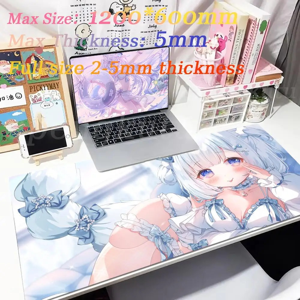 

Kawaii Girl Mouse Pad XXL Computer Cute Gamer Anime Girl Mouse Pad Laptop Game Accessories Keyboard Carpet Cute Soft Desk Mat