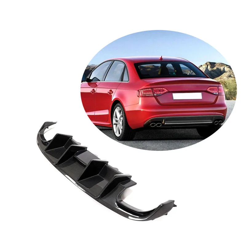 

Suitable for Audi S4 Sline sedan 4 doors 2008-2012 A4 S4 carbon fiber rear diffuser