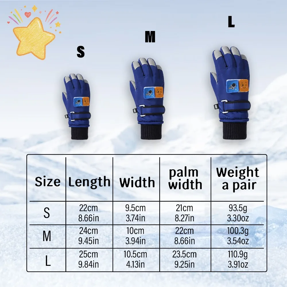 قفازات الثلج للأطفال للأولاد والبنات - شتاء دافئ مع قبضة مضادة للانزلاق وتصاميم لطيفة لركوب الدراجات ولعب الثلج والتزلج #5