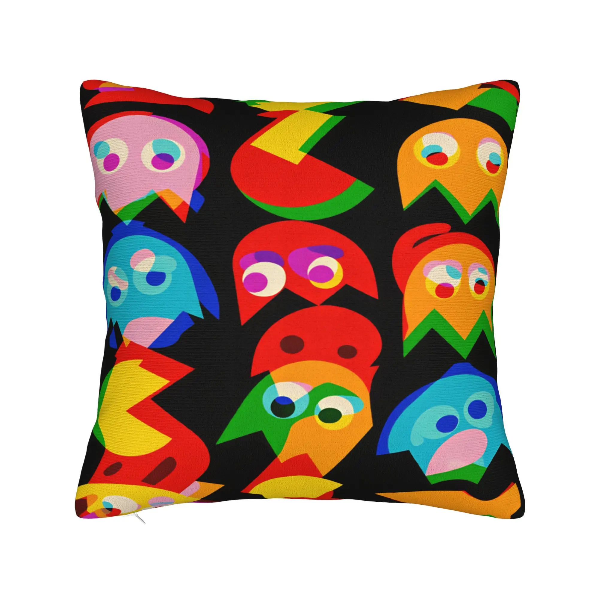 Pac-Man Pillow Cover  Comfy Cushion Cover Novelty Pillow Case For Chair Sofa Home Decor