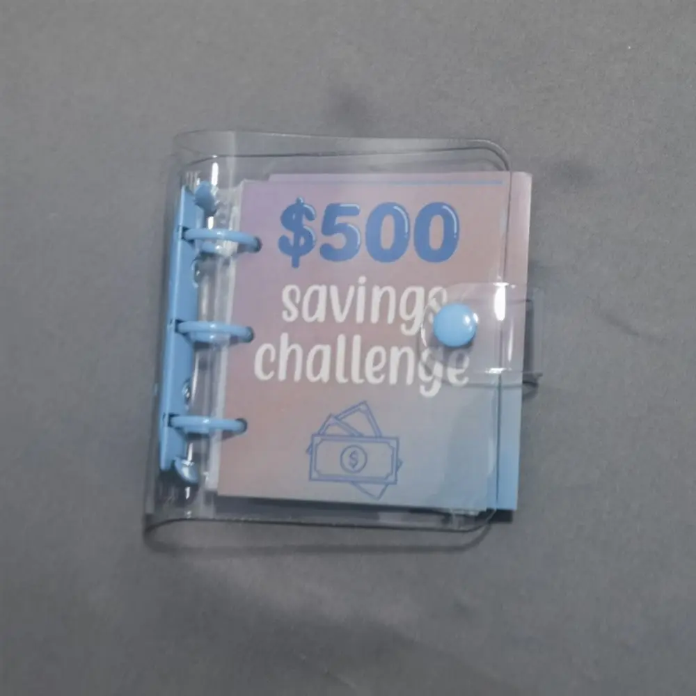 Mini Money Saving Binder $150/300/500/1000 Cash Envelopes Mini Budget Binder Tear Resistant Colorful Savings Challenges Book