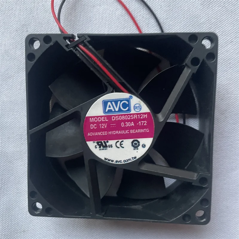 80x80x25mm 80mm  8025   DS08025R12H DC12V 0.3A 2PINS axial fan