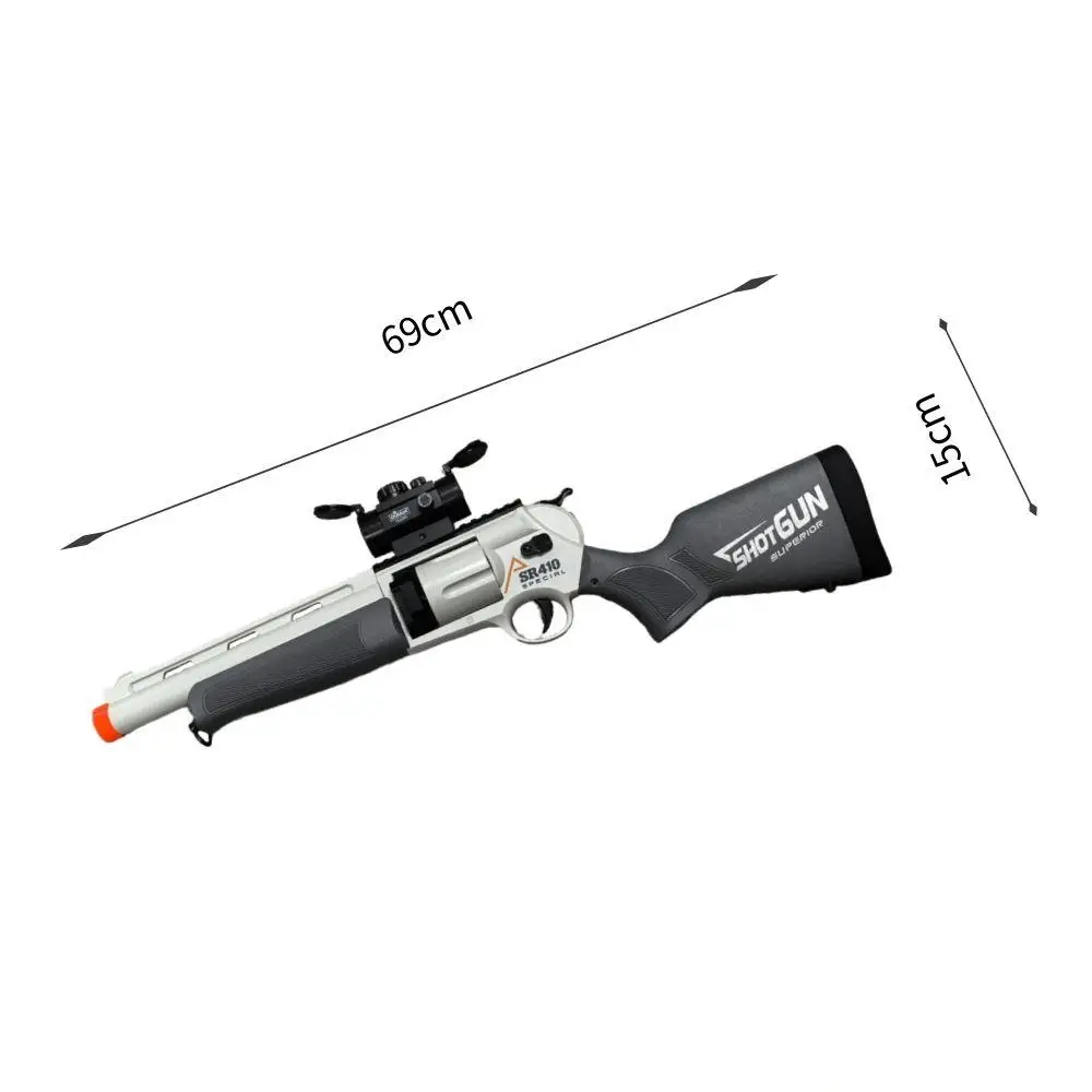 SR410 Revolver Pistole giocattolo a proiettile morbido Eva sicuro per giochi di battaglia di tiro d'azione Pistole sportive giocattolo di pirata Regali per bambini