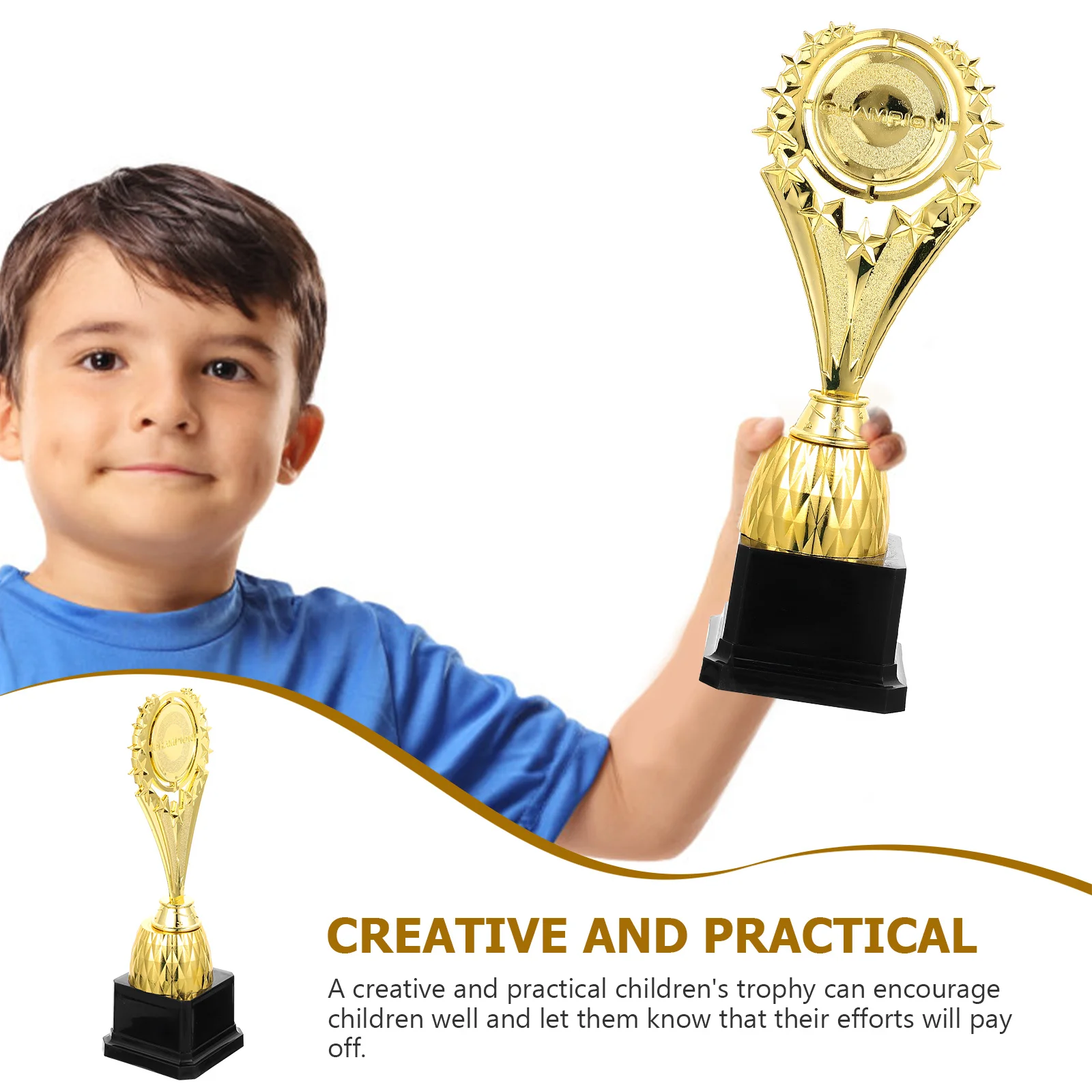 

1pc Kids Trophy Award Kindergarten School Competition Graduation Dance Contest Classroom Participation Universal Small Durable