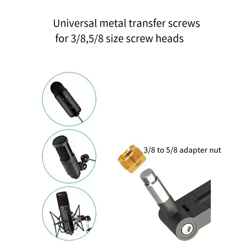 Supporto per braccio regolabile universale supporto per microfono a forbice con sospensione in metallo per supporti Radio per Studio di gioco