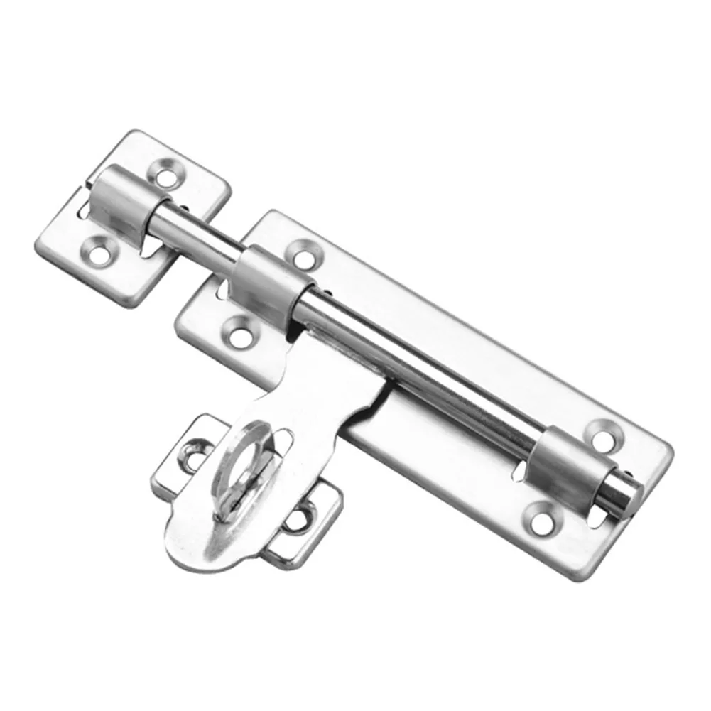 Brand New Door Bolt Latch Lock Security Silver Stainless Steel 1 Pcs 4inch/6inch/8inch Anti-Theft Anti-corrosion